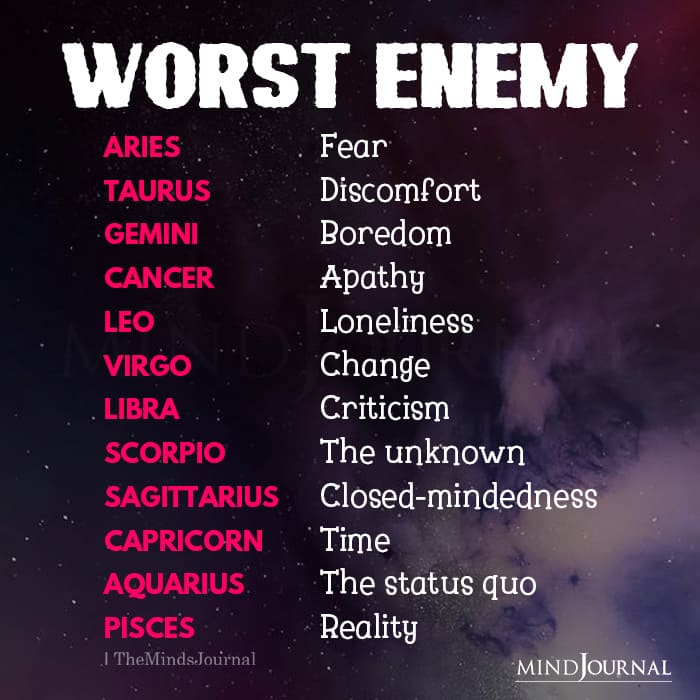 Zodiac Signs' Worst Enemy