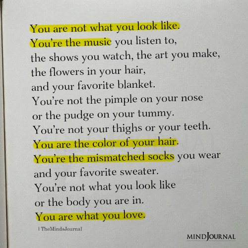 You Are Not What You Look Like