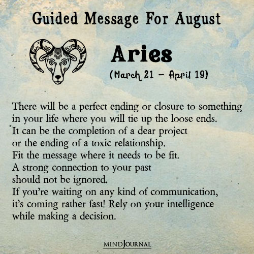 aries There will be a perfect ending