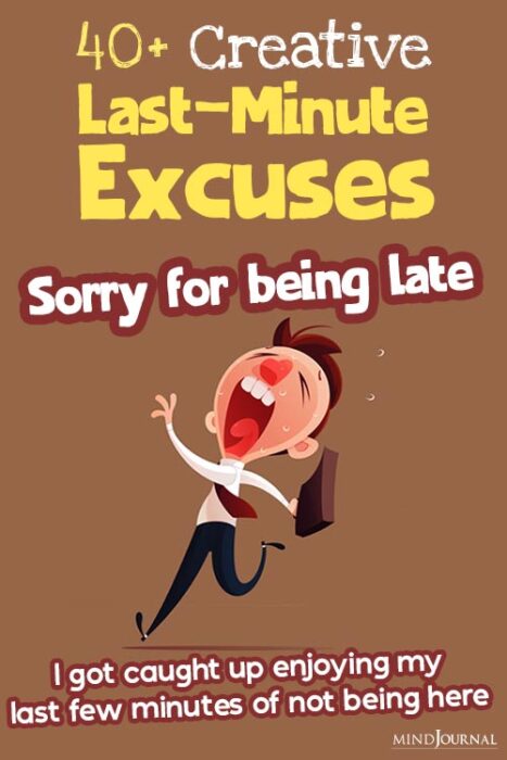 excuses to be late to work
