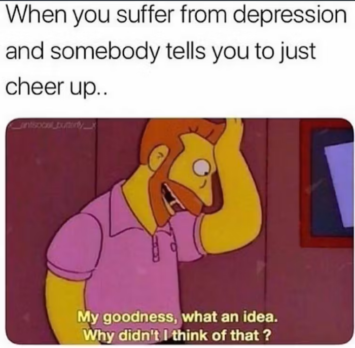 Funny mental health memes depression