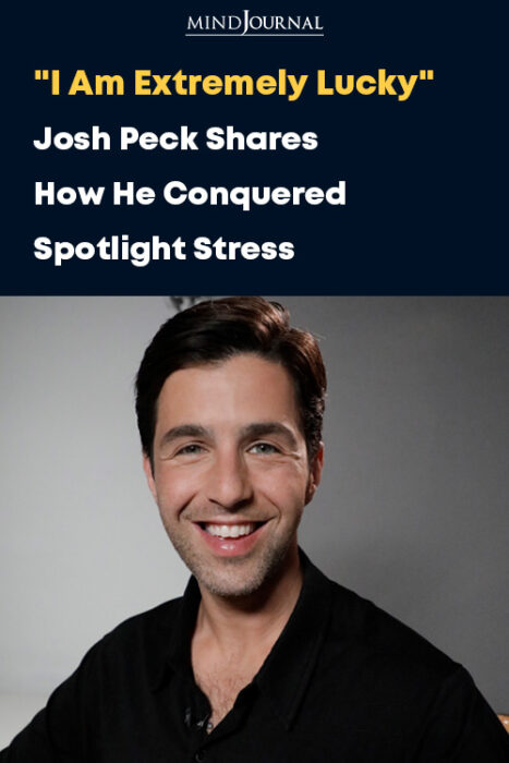 Josh Peck on overcoming stress
