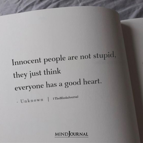 Innocent People Are Not Stupid