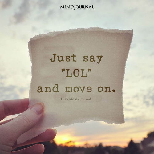 Just Say LOL And Move On