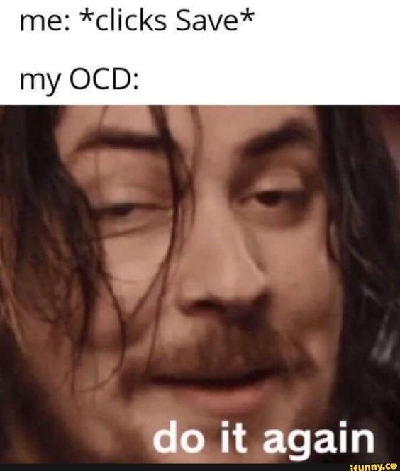 Funny mental health memes OCD