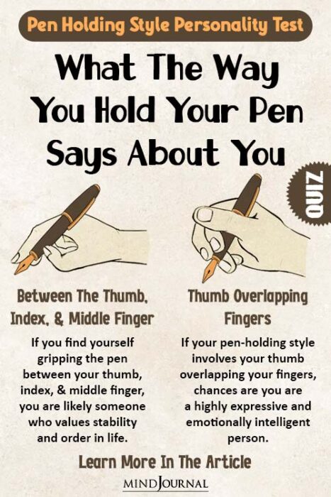 how do you hold your pen
