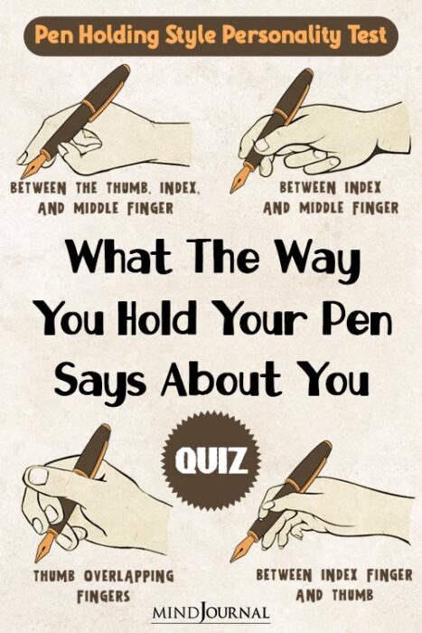 how do you hold your pen
