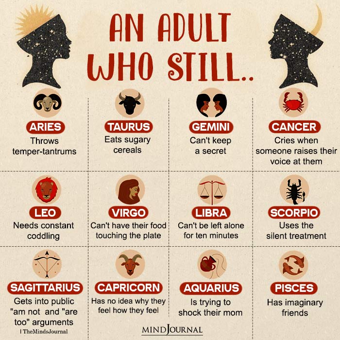 Zodiac Signs As An Adult Who Still