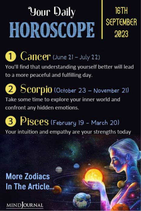 Free Daily Horoscope Today: 16th September 2023