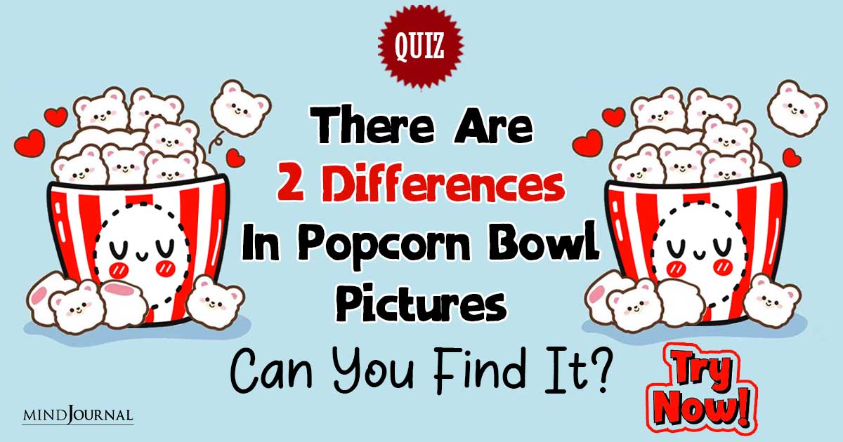 Popcorn Quiz Alert: Can You Spot the 2 Differences in These Popcorn Bowl Images?
