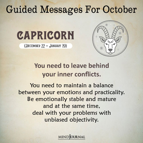 Capricorn You need to leave behind