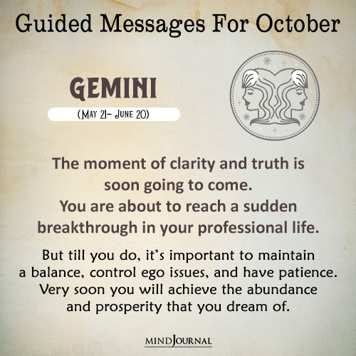 Gemini The moment of clarity
