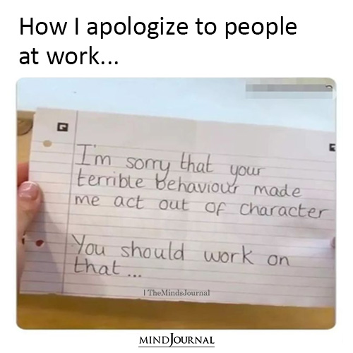 How I Apologize At Work