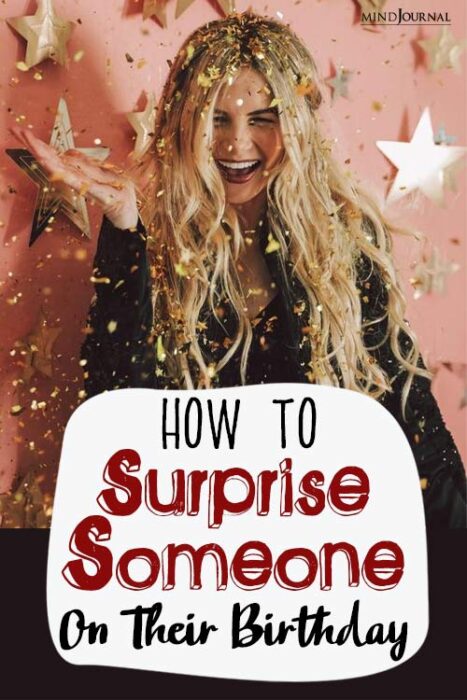 how to surprise someone