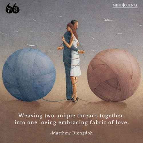 Matthew Diengdoh weaving two unique threads