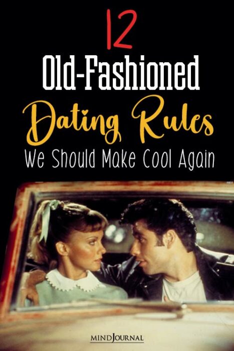 old fashioned dating rules
