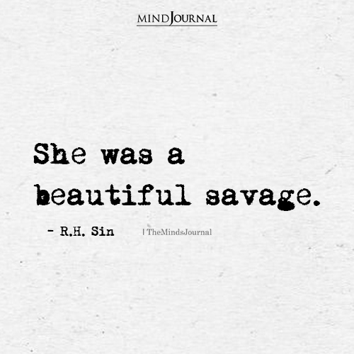 She Was A Beautiful Savage