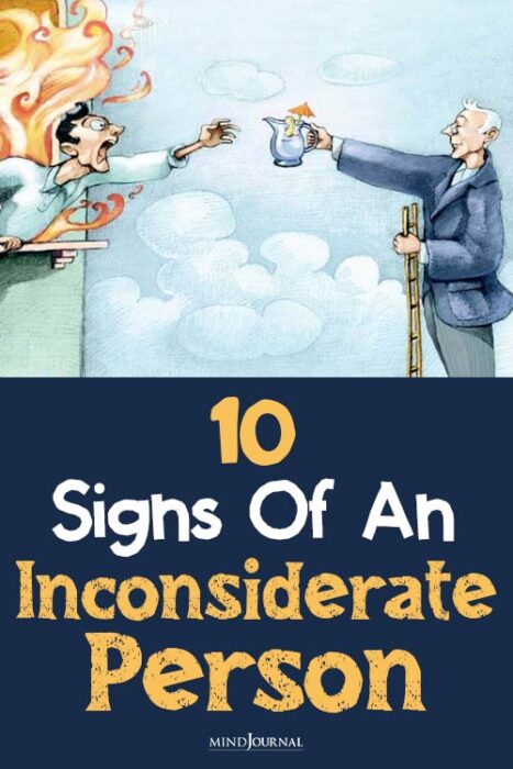 traits of an inconsiderate person
