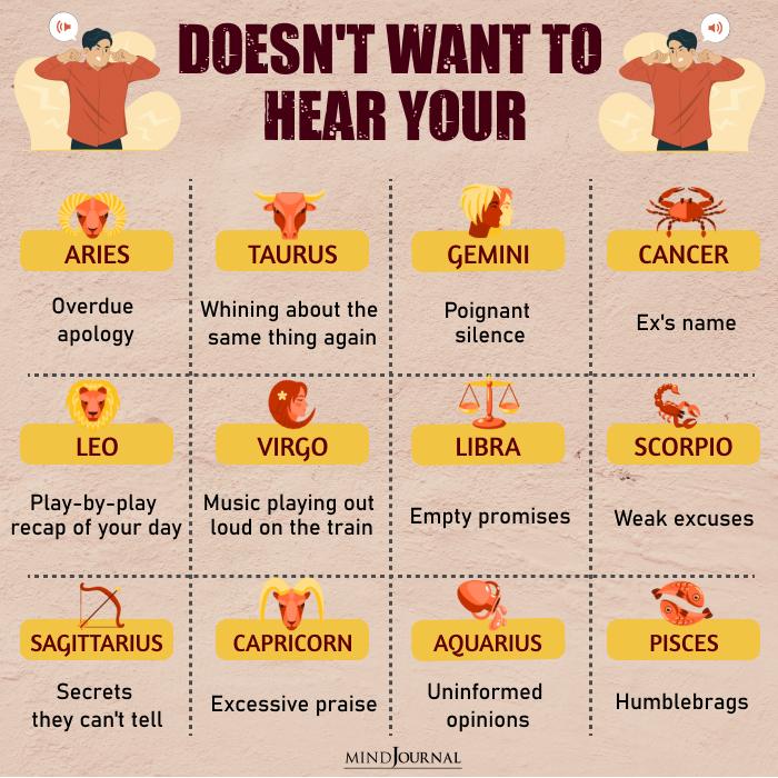 Things The Zodiac Signs Are Tired Of Hearing