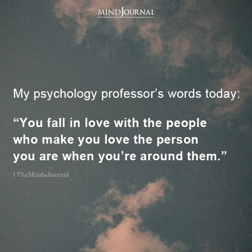My Psychology Professor’s Words Today