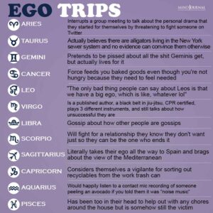 Ego Trips Of Each Zodiac Signs - Zodiac Memes