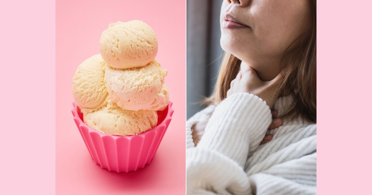 ice cream helps sore throat