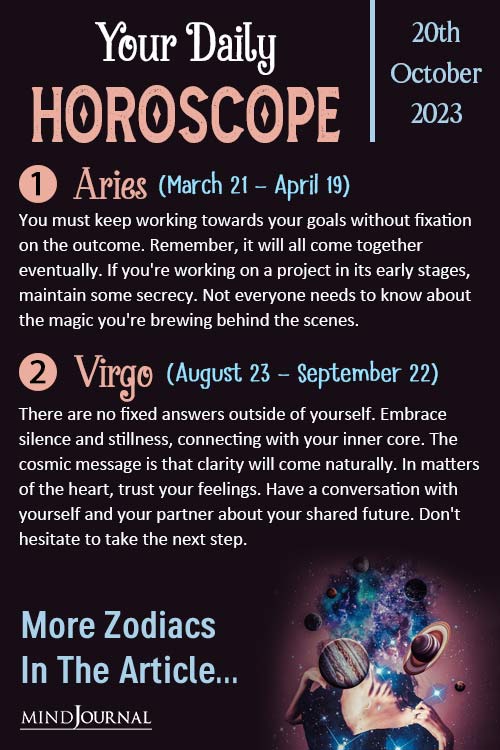 Daily Horoscope 20th October 2023 Pin 