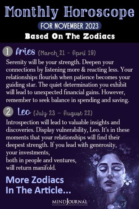 November monthly horoscope