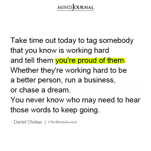 Take Time Out Today To Tag Somebody