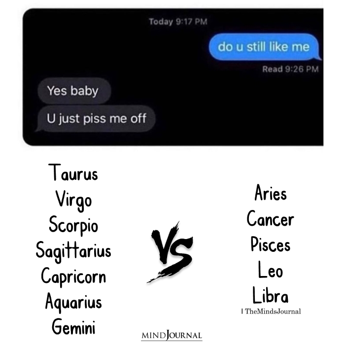 The Zodiac Signs And Texting