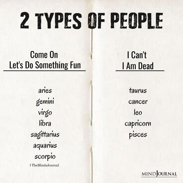 Two Types Of Zodiac Signs