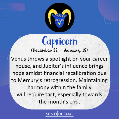 Capricorn Venus throws a spotlight