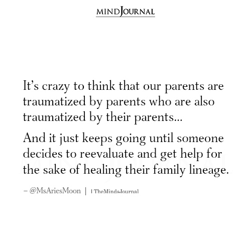 Our Parents Are Traumatized By Parents