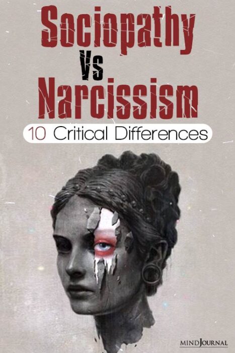 difference between a narcissist and a sociopath