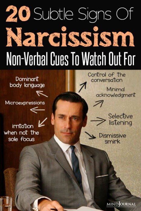 narcissistic body language