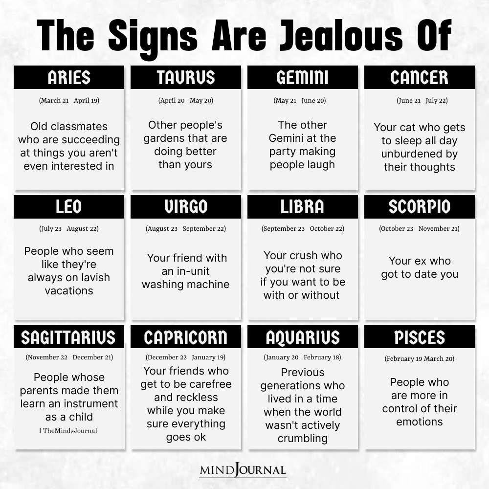 The Signs Are Jealous Of