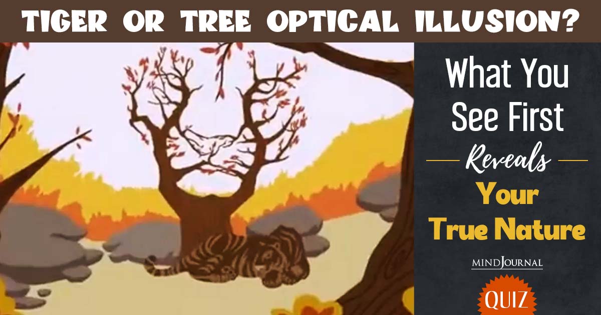 Tiger Or Tree Optical Illusion? What You See First Will Reveal Secrets About Your Personality