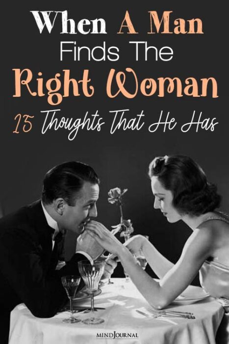 man finds the right woman