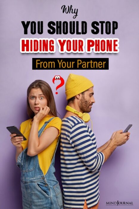 hiding your phone in a relationship