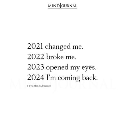2024 I'm Coming Back - Thought Cloud - The Minds Journal