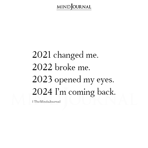 2024 I'm Coming Back Thought Cloud The Minds Journal