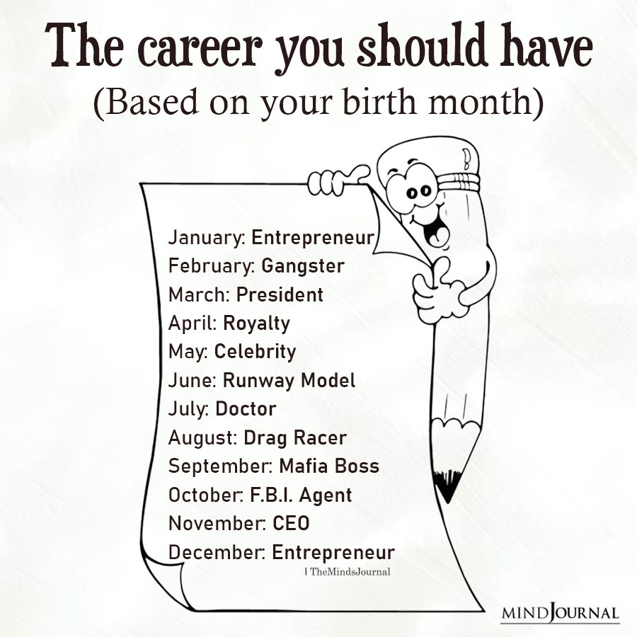 Your Career Based On Your Birth Month