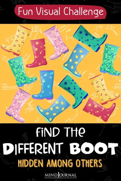 Find the Different Boot in 5 Seconds
