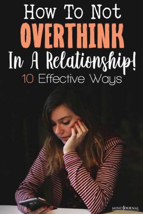 how to not overthink in a relationship