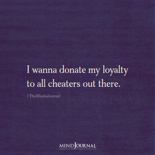 I Wanna Donate My Loyalty