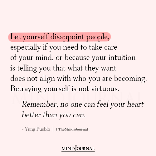 Let Yourself Disappoint People