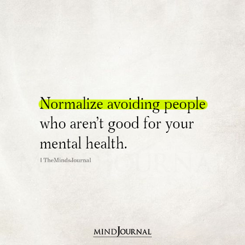 Normalize Avoiding People
