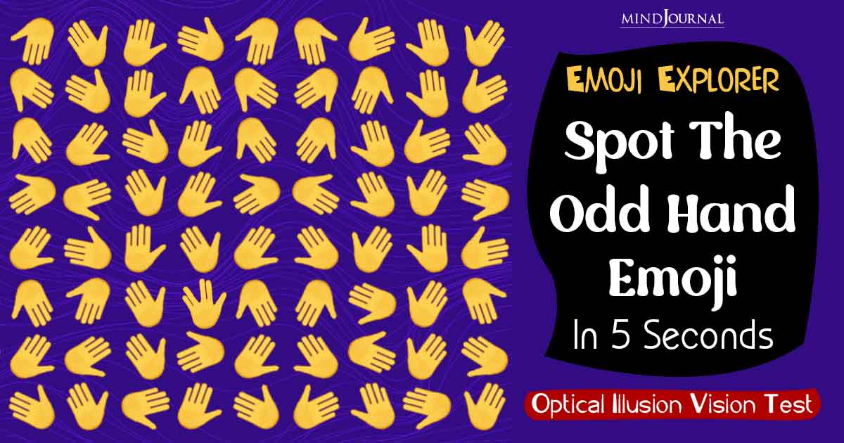 Optical Illusion Vision Test - Spot the Odd Hand Emoji