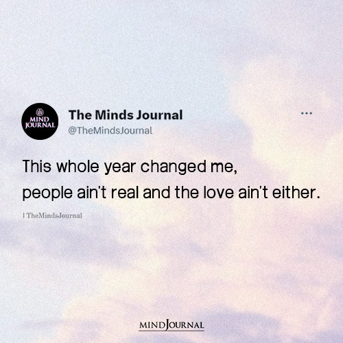 This Whole Year Changed Me
