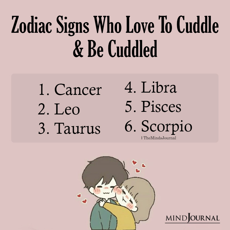 Zodiac Signs Who Are Great Cuddlers